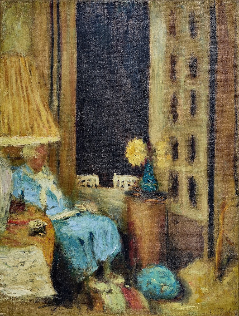 Fenêtre ouverte sur la nuit circa 1930