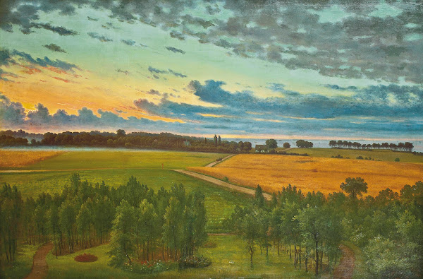 Returning from the coast at dusk
