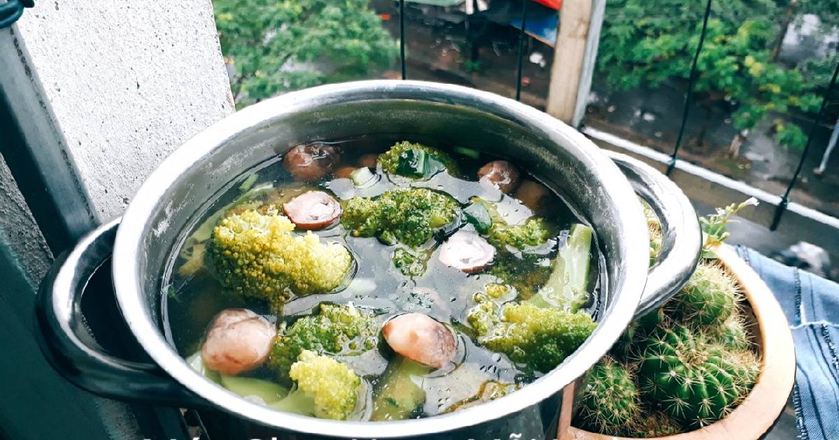 Canh bông cải xanh chay