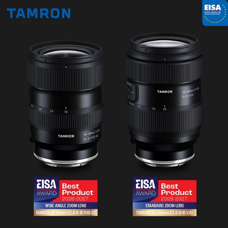 Objetivas Tamron: Conheça as grandes vencedoras dos Prémios EISA 2026-2027