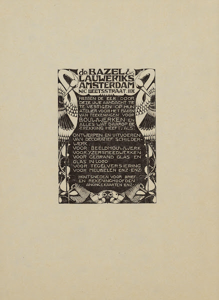 Annonce van de Bazel  Lauweriks 1925