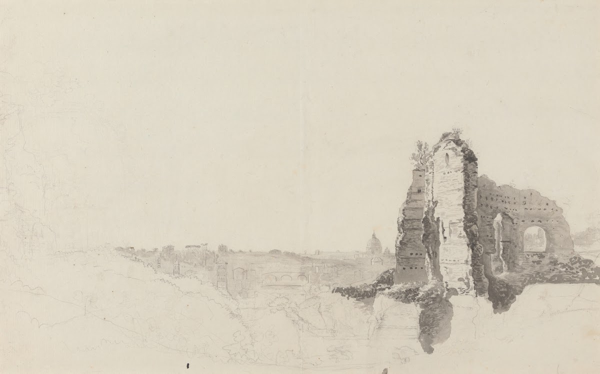 A Panoramic View Toward St Peters From The Palace Of The Caesars