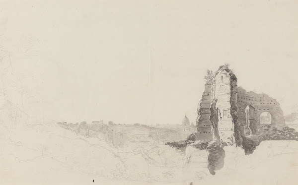 A Panoramic View Toward St Peters From The Palace Of The Caesars
