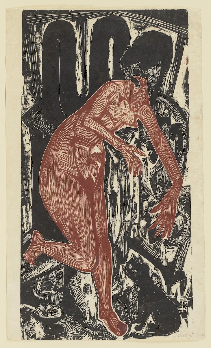 Woman Bathing by the Oven 1919