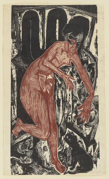 Woman Bathing by the Oven 1919