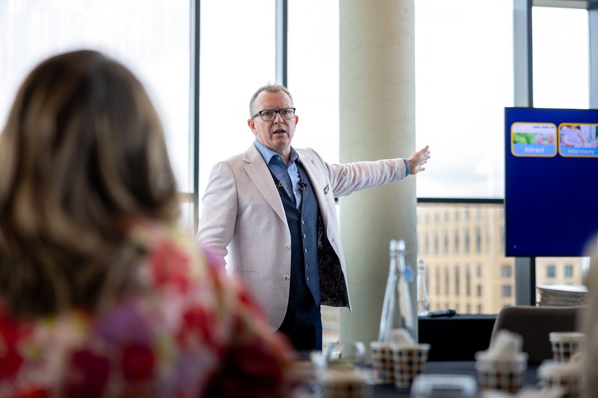 Dr. Barry Oulton at a live event