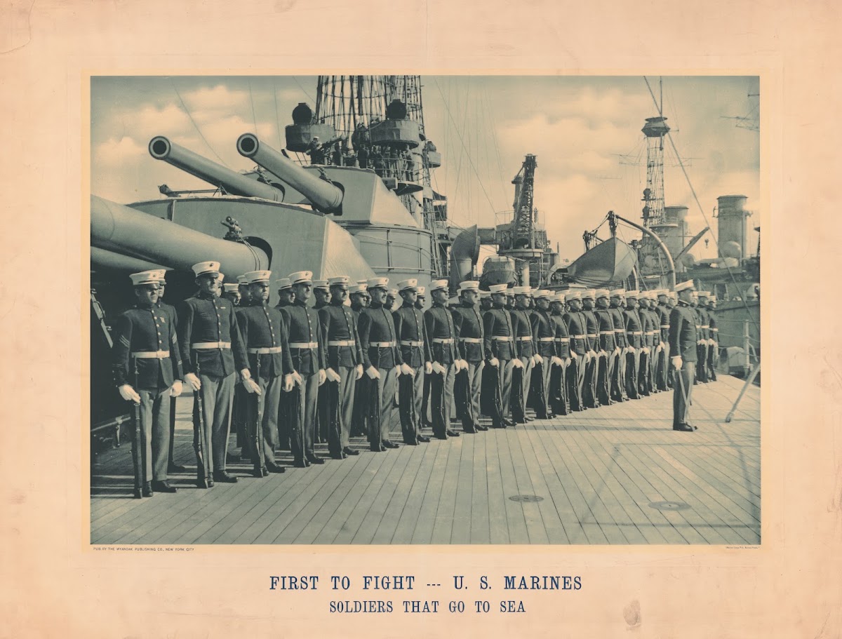 First To Fight  US Marines Soldiers That Go To Sea 1900
