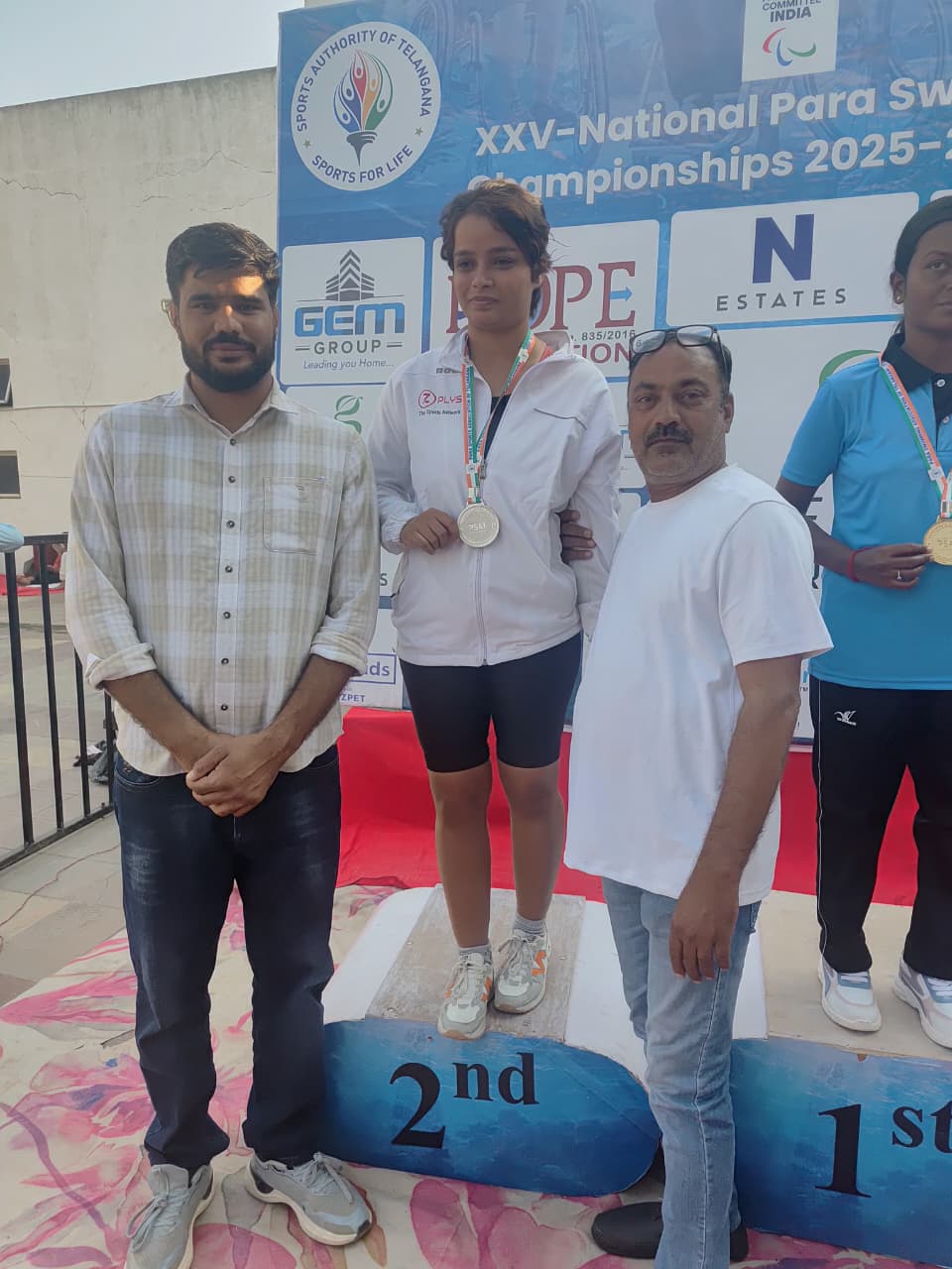 एसएमएस दिव्यांग सेवा संस्था पैरा स्पोर्ट बीकानेर से यशु स्वामी ने जीता नेशनल हैदराबाद में सिल्वर मेडल