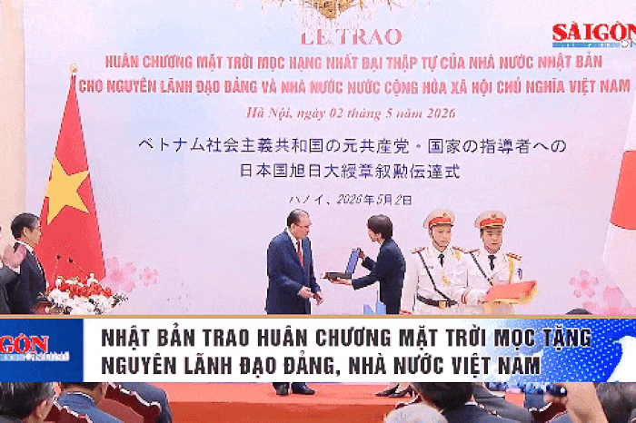 Nhật Bản trao Huân chương Mặt trời mọc tặng nguyên lãnh đạo Đảng, Nhà nước Việt Nam - Báo Sài Gòn Giải Phóng