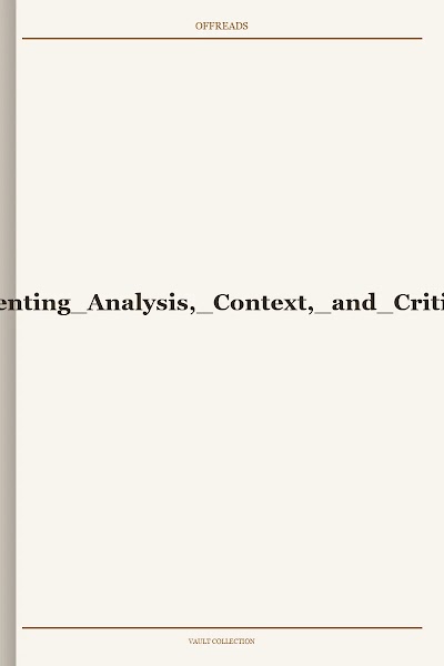 David Galens-Epics for Students Presenting Analysis, Context, and Criticism on Commonly Studied Epics