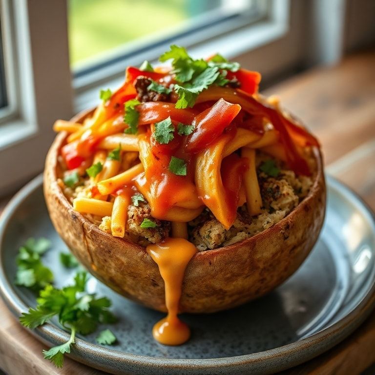 Easy Loaded Potato Taco Bowl Recipe for Dinner – Quick & Crispy Family Favorite finished