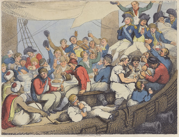 Admiral Nelson Recreating With His Brave Tars After The Glorious Battle Of The N