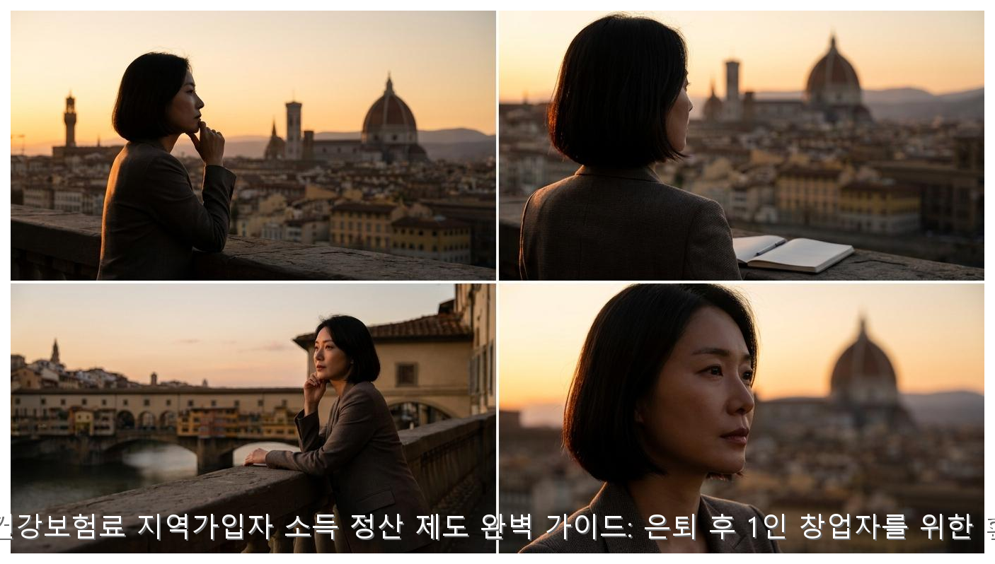2026년 건강보험료 지역가입자 소득 정산 제도 완벽 가이드: 은퇴 후 1인 창업자를 위한 환급 전략 핵심 안내 및 분석 인포그래픽 (6)