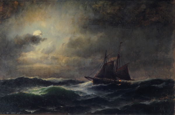 Cutter offshore 19th century