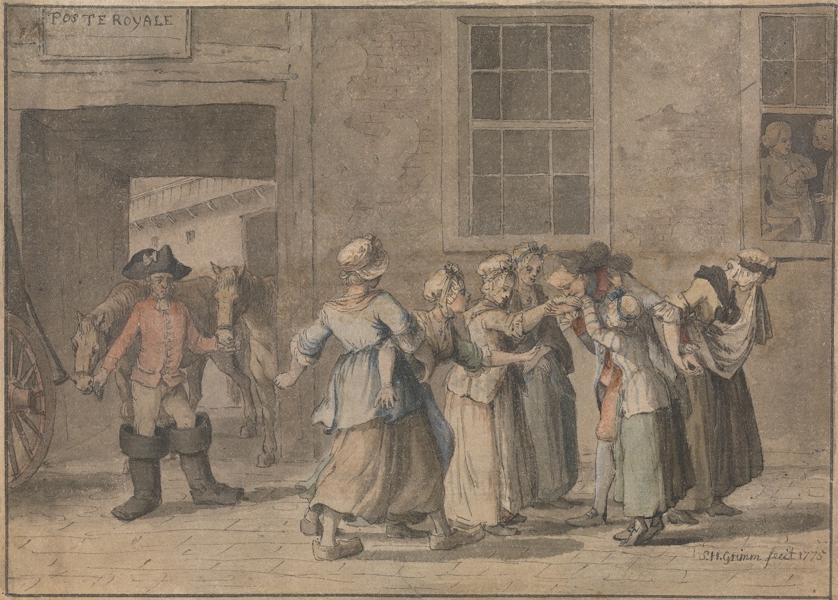 Departure from a French Inn An Illustration for Sternes Sentimental Journey 1775