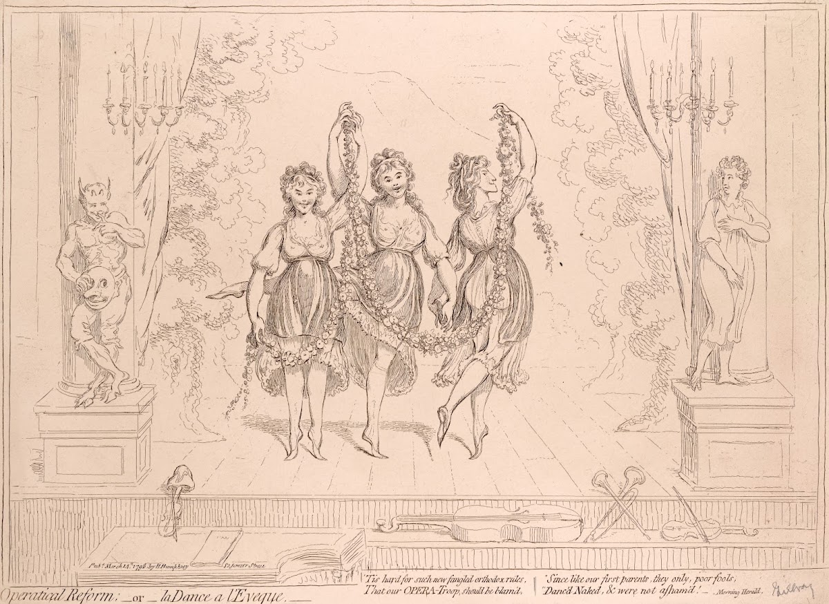Operatical reform  or  la dance a leveque 1796