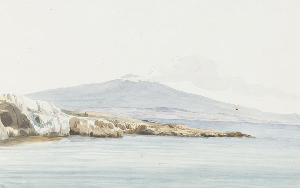 Gezicht Op De Kust Met Brede Monding Van Rivier Porcari Voorheen Pantagias Genaa