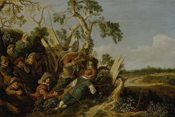 Soldiers Preparing An Ambush