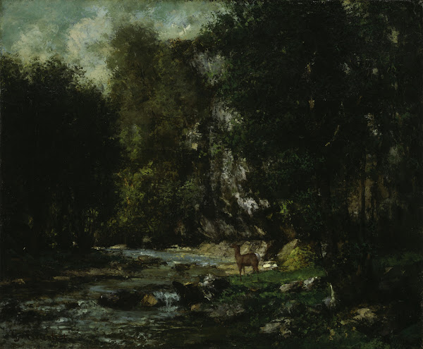 The Brook of Les Puits Noir c 1855