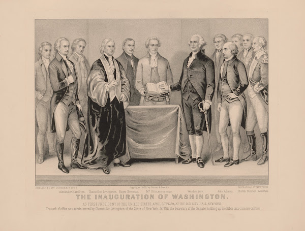 The inauguration of Washington as first President of the United States April 30t