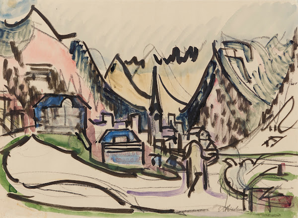 Davos im Winter circa 1926