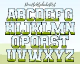 Canva frames Doodle Varsity Alphabet Sports Letters photo 2 template 9