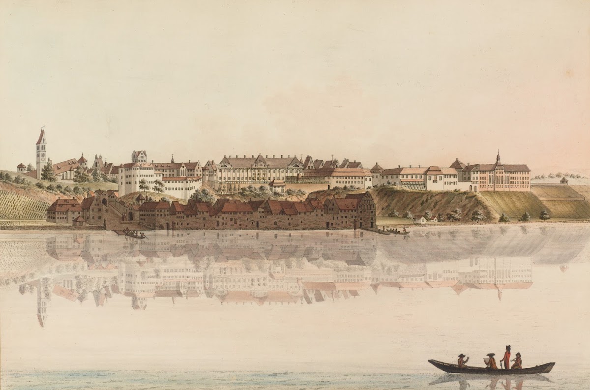 Vûe de la Ville de Mörsbourg