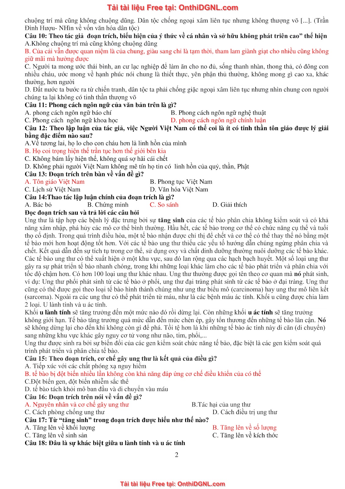 39 Đề ôn HSA - ĐỊnh tính