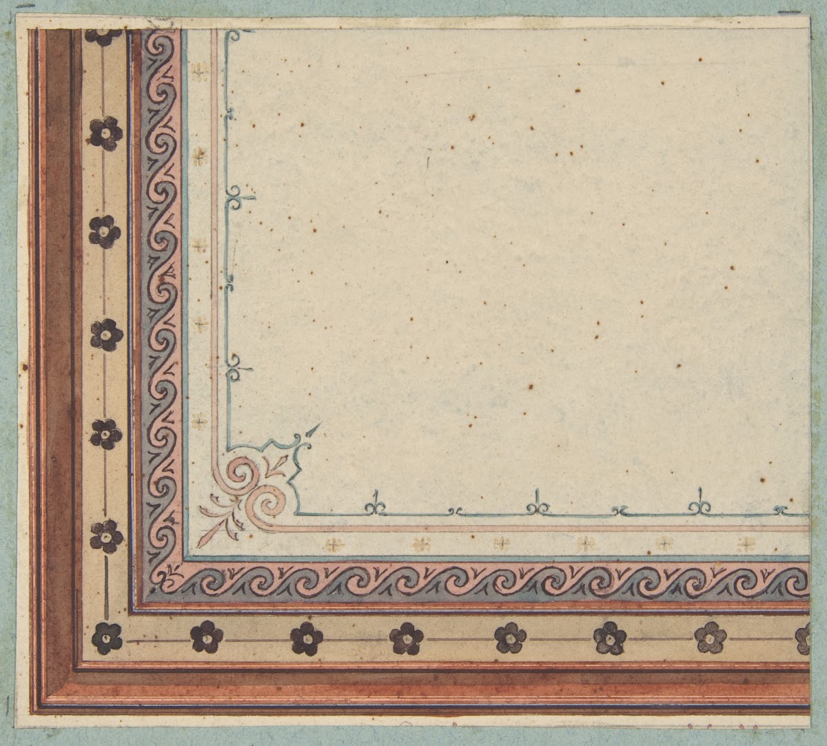 Design for the decoration of a ceiling 19th Century