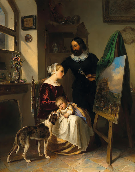 The Painters Family in His Studio 1844