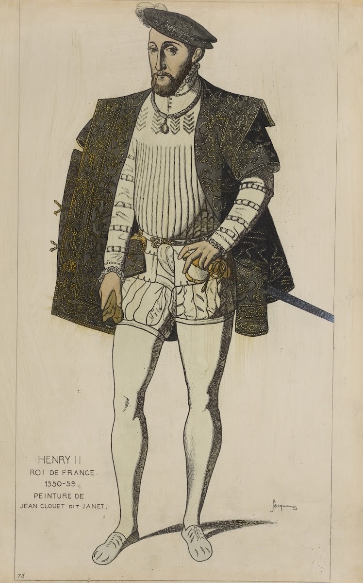 Henry II Roi De France 1550 59 Peinture De Jean Clouet Dit Janet 1869