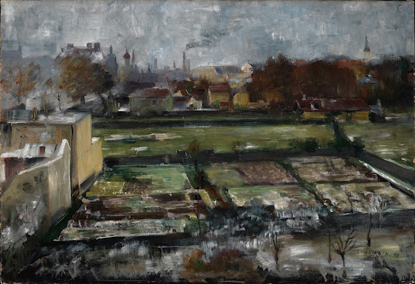 Blick aus Münchner Atelier 1981