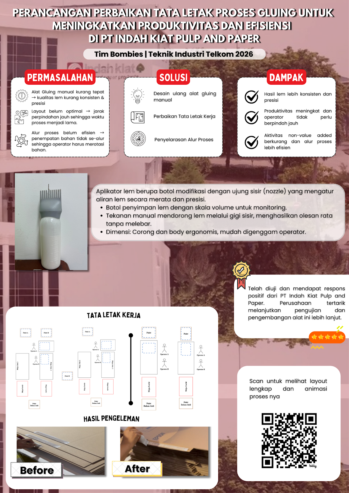 Perancangan Perbaikan Tata letak Proses Gluing Untuk Meningkatkan Produktivitas dan Efisiensi di PT Indah Kiat Pulp and Paper