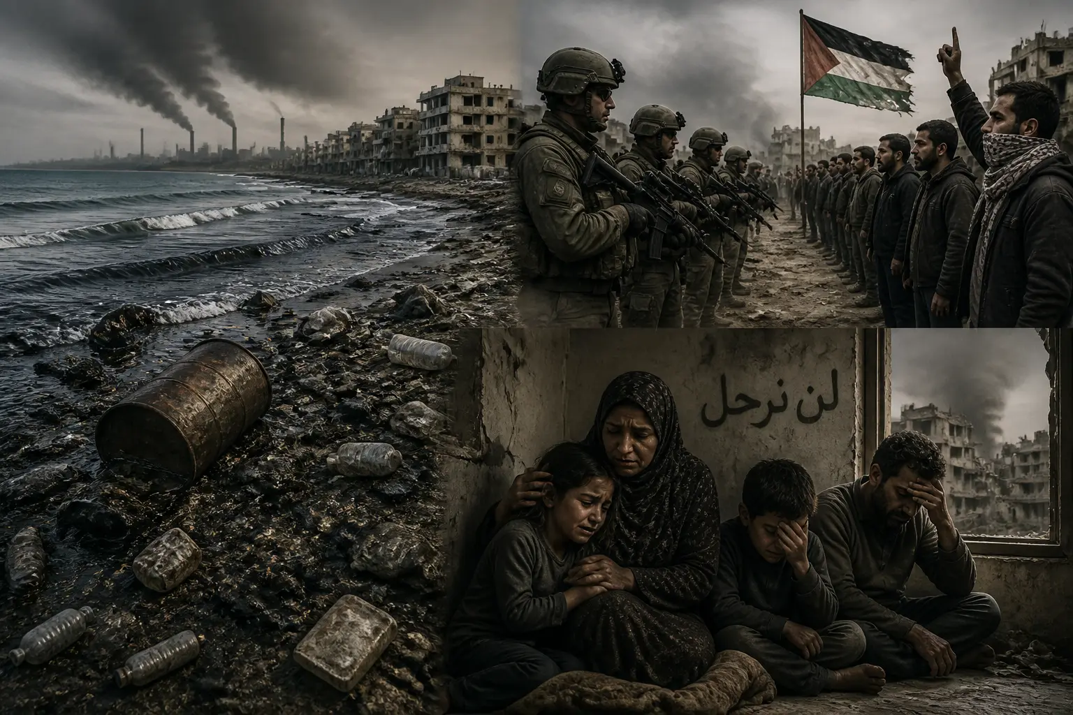 Editorial illustration for Middle East faces environmental, geopolitical, and humanitarian challenges