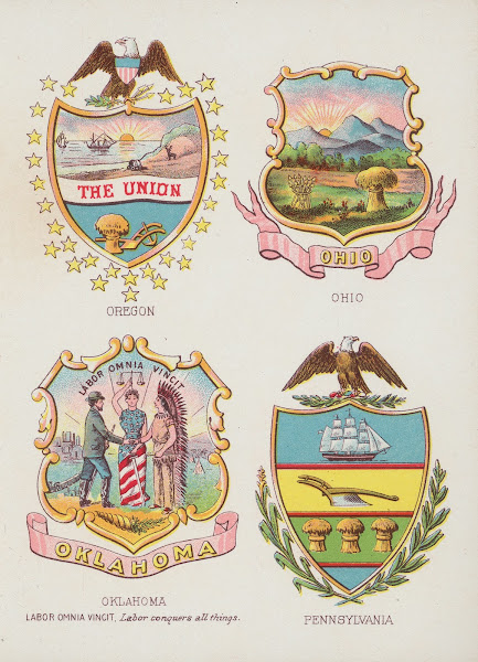 Seals and coats of arms of America Pl10 1902