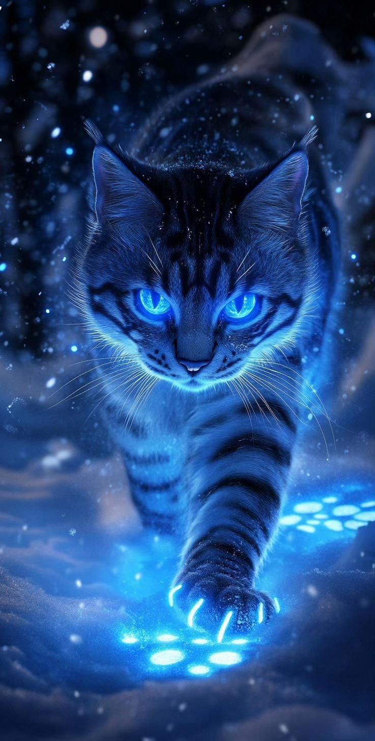 Glowing Cat Picture