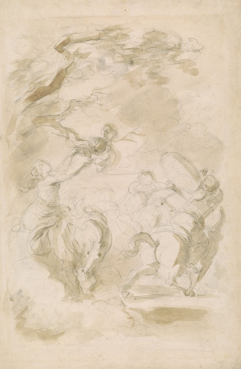 Angelica Removes Orlandos Helmet during the Duel ca 1780 1785
