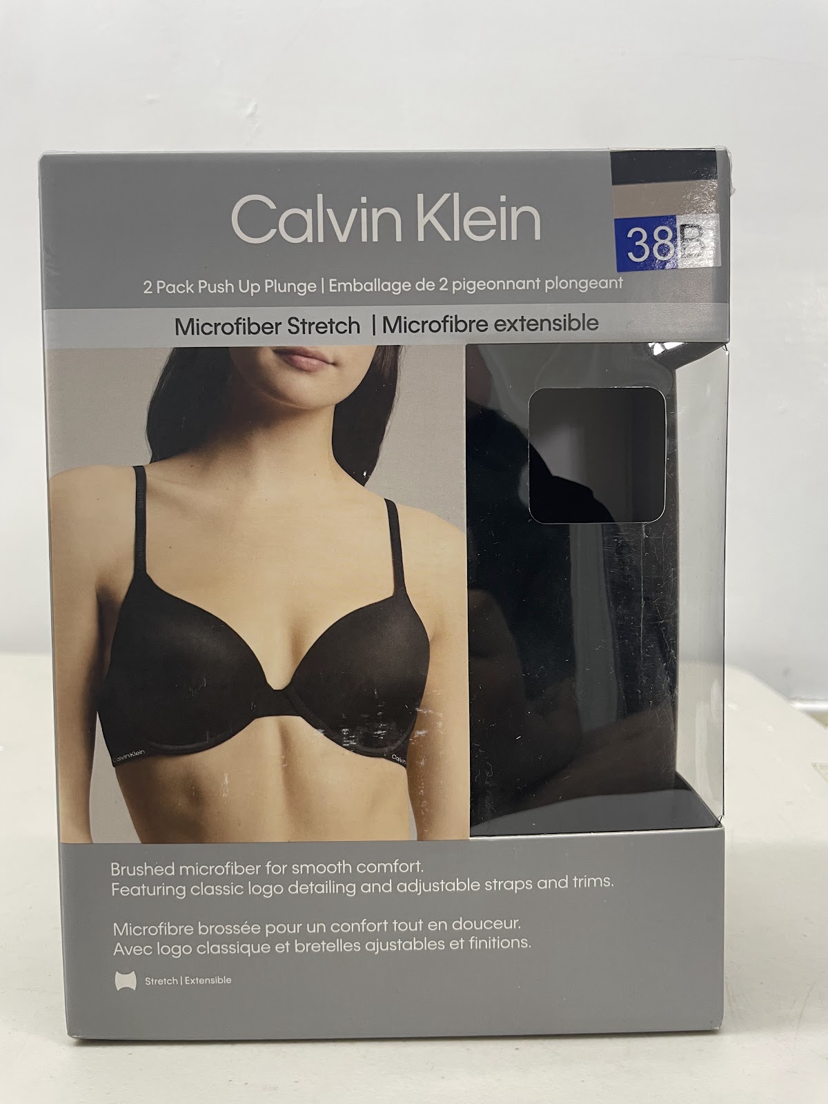 CK Bra 2pack Black Nude 38B #2149