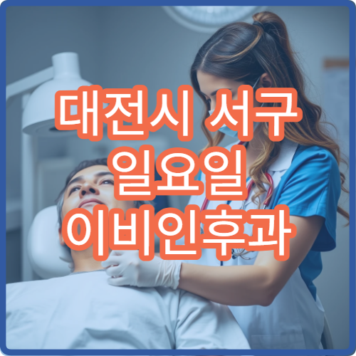 대전시 서구 일요일 이비인후과 진료 병원 비염 코 통증 치료