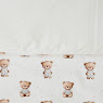 Children's bedding set 4 el Twins Satin Limited Nighty Bears light beige