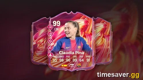EA FC 26 player card with 5 PlayStyle+ diamond icons displayed on the left side