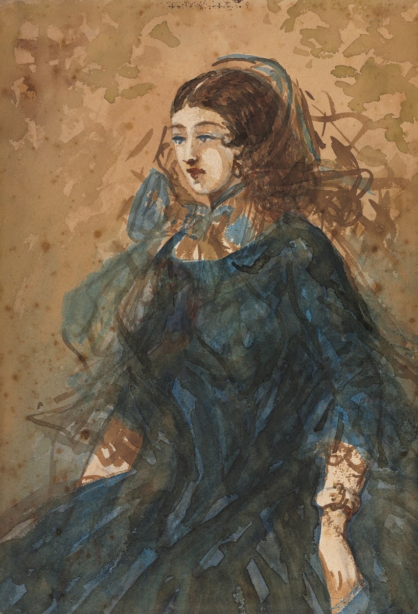 Woman in a Blue Dress 185560