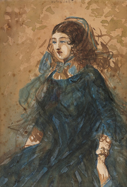 Woman in a Blue Dress 185560