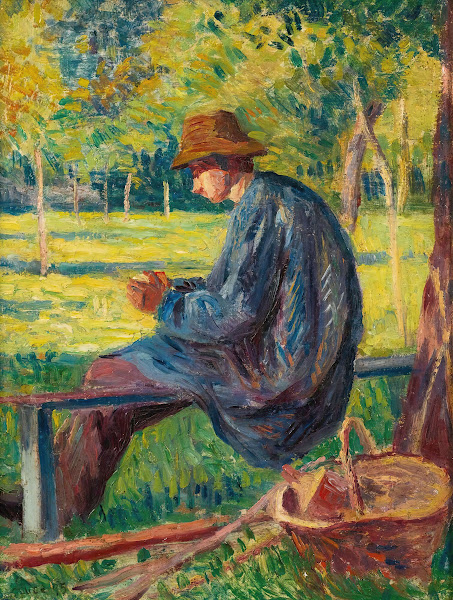 Ludovic Rodo Pissarro Dans Le Jardin De Son Père À Eragny 1895