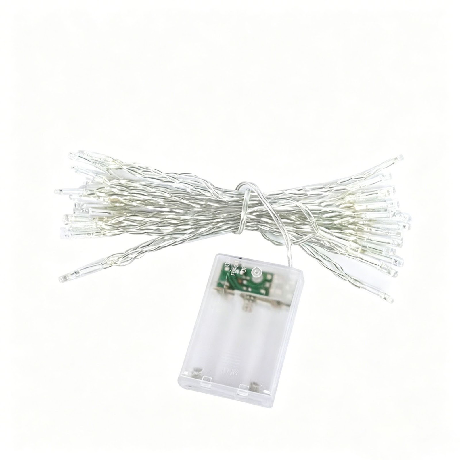 LED-Lichterkette mit Batteriebetrieb, transparent