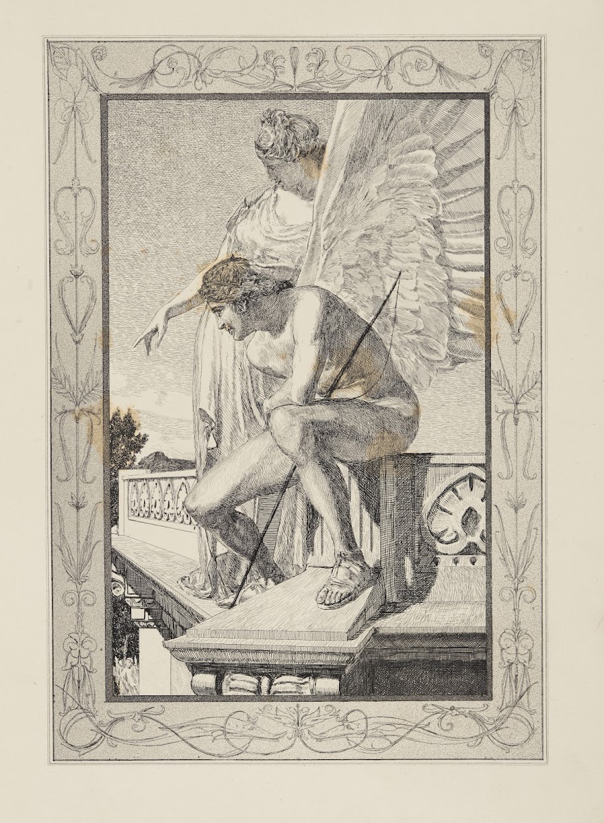 Venus zeigt Amor Psyche Amor und Psyche Opus V Blatt 4 1880
