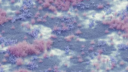 Nature, Grass, Pastel, Digital Art 8K Wallpaper Background