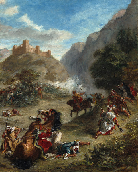 Arabs Skirmishing in the Mountains 1863