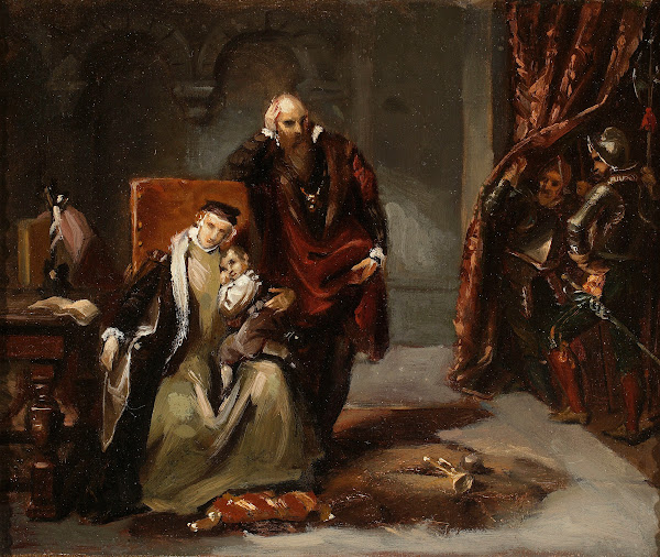 Catherine Jagiellon with her son Sigismund imprisoned in the Gripshom Castle  sk