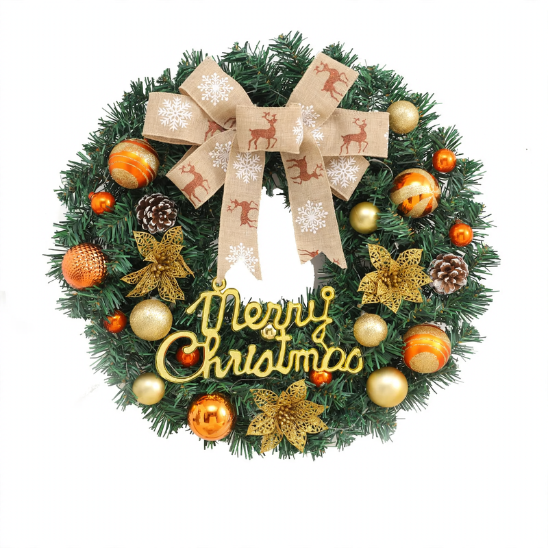 Christmas wreath made of PVC, optionally with lighting